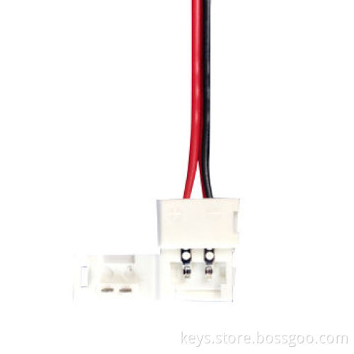 New lights accessories for width of 8mm LED strip connector with wire, without welding